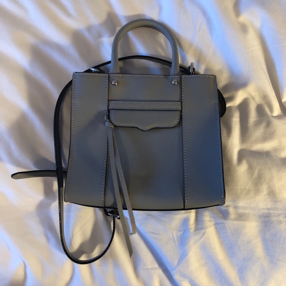 brand new rebecca minkoff mini mab gray bag